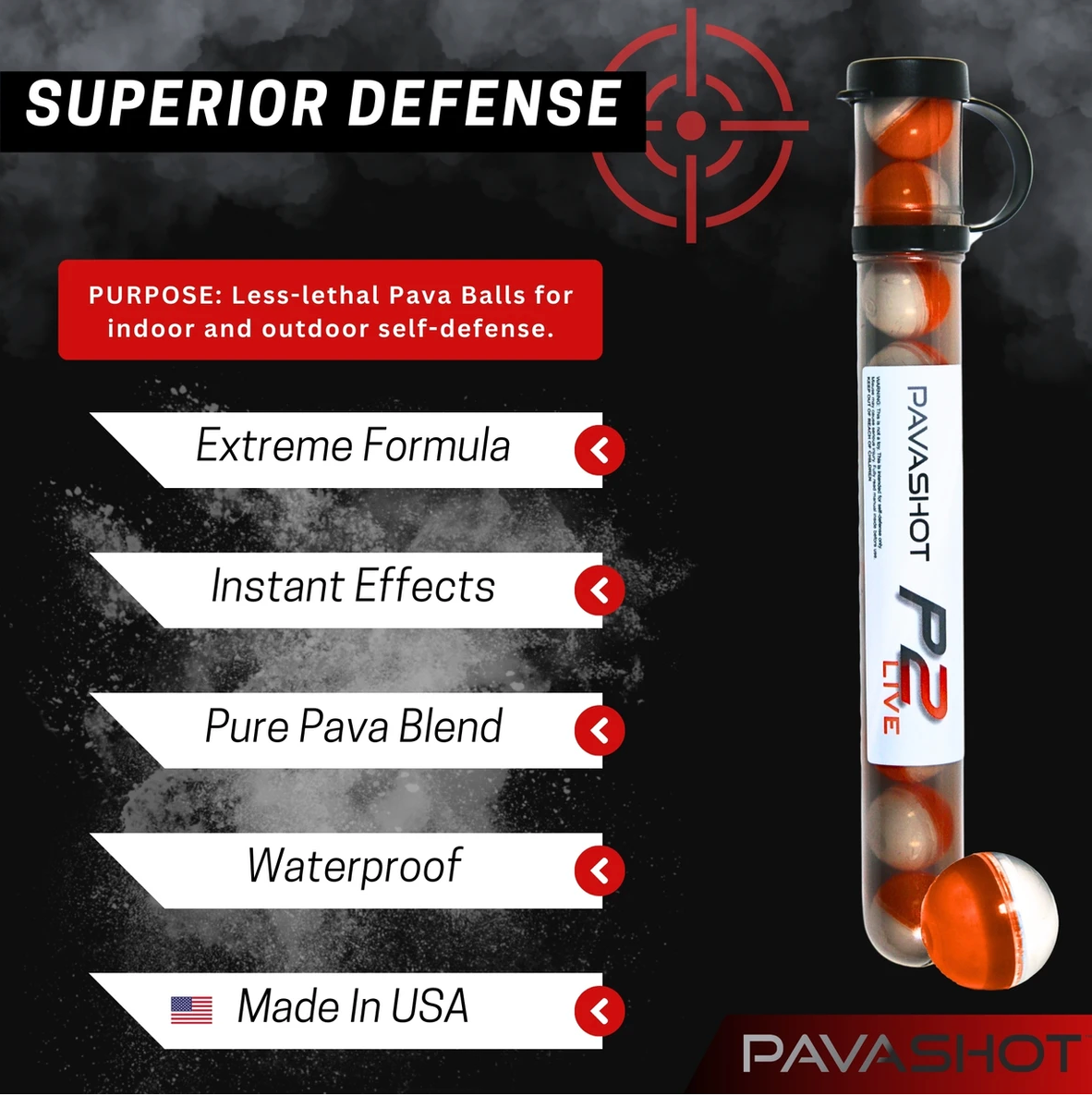 Shaped PAVA Projectiles