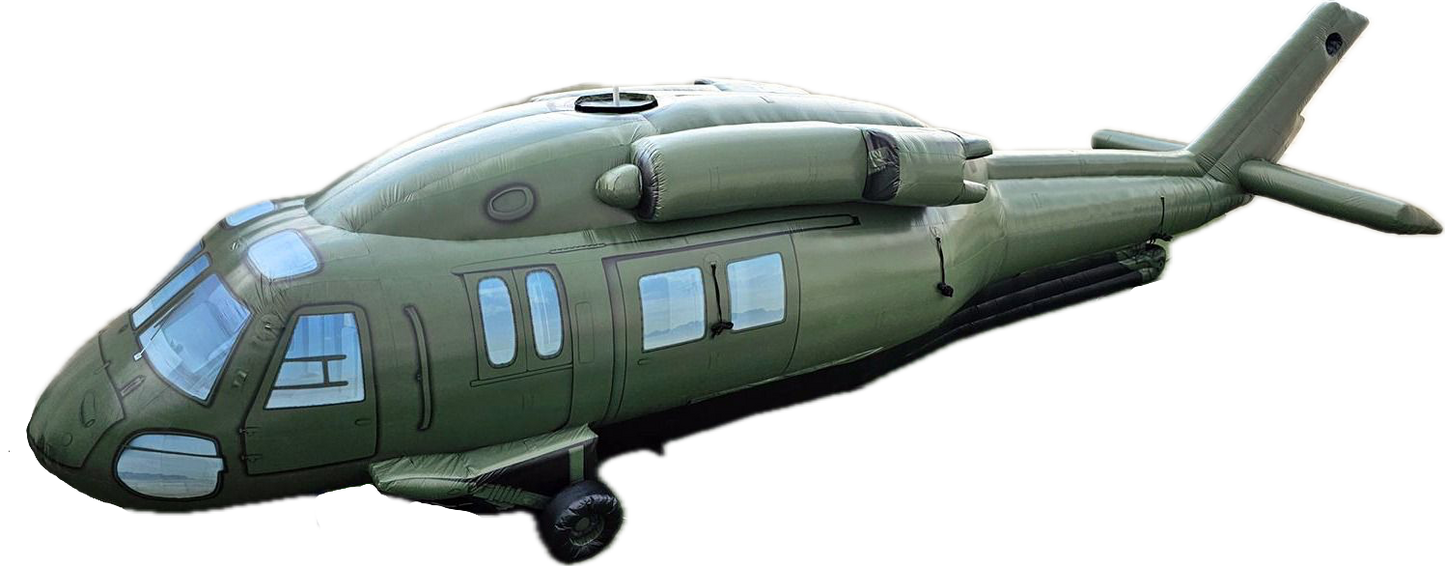 UH60 BlackHawk Helicopter 1:1 Military Inflatable Decoy