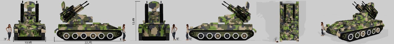 Type 95 SPAA 1:1 Military Inflatable Decoy